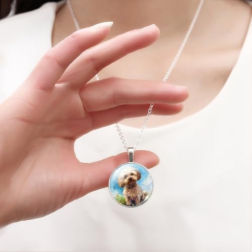 LANBEIDE 70 Pieces 7 Colors Pendant Trays Round Bezel Blanks for Jewelry Making, Metal Alloy Cabochon Round Dome-25 mm/1 inch Diameter (Colorful) for Crafting DIY Photo Pendant - Image 5