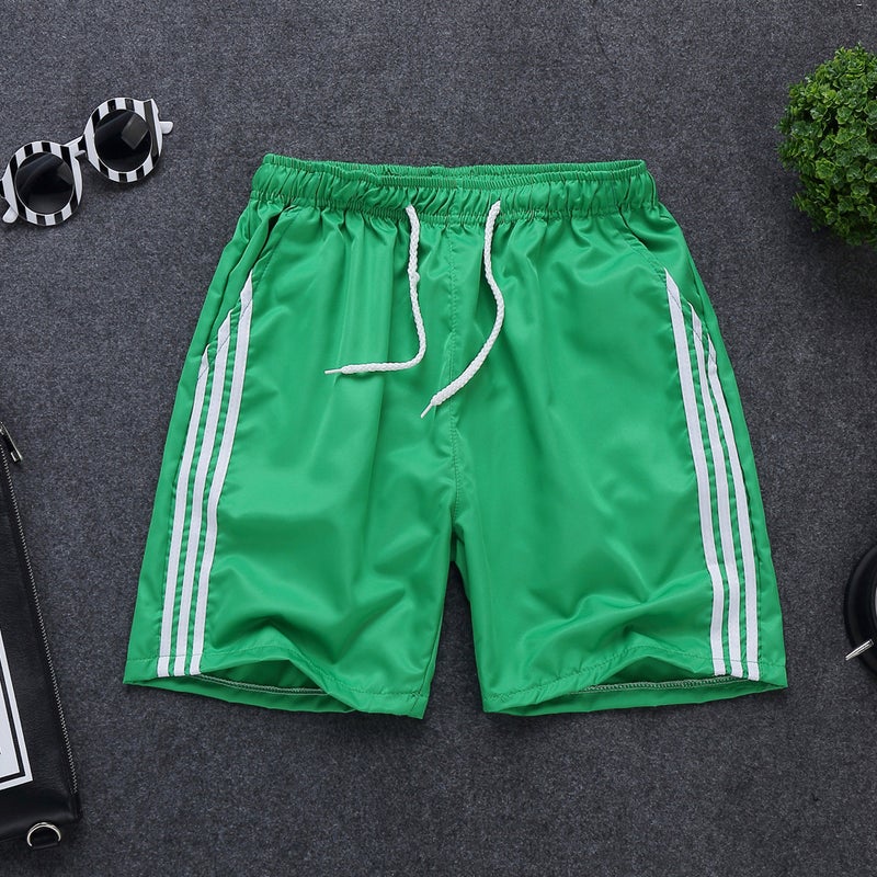Social 3-Minute Shorts Trendy 3-Minute Pants Summer Spirit Guy 4-Minute Trousers Outer Wear Mens Quarter Pants Three-shot shorts Green 