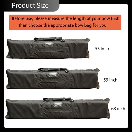 FENJANER Archery Bow Case Recurve Bow Bag Traditional Longbow Bag Lengthen Backpack for Outdoor Shooting Practice (68 inch) - Image 2