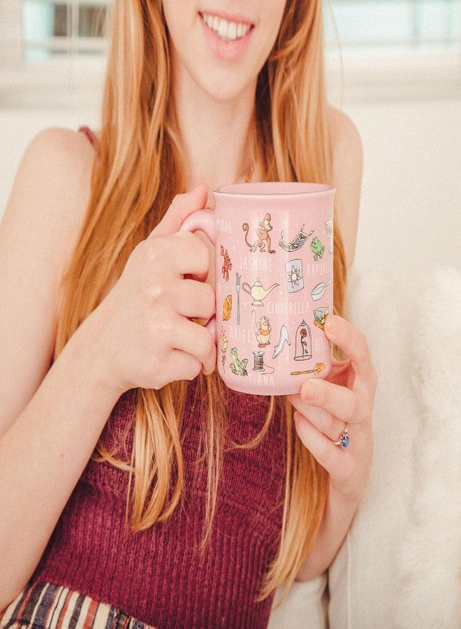 Silver Buffalo Disney Princess Icons Ceramic Camper Mug | Holds 20 Ounces - Image 3