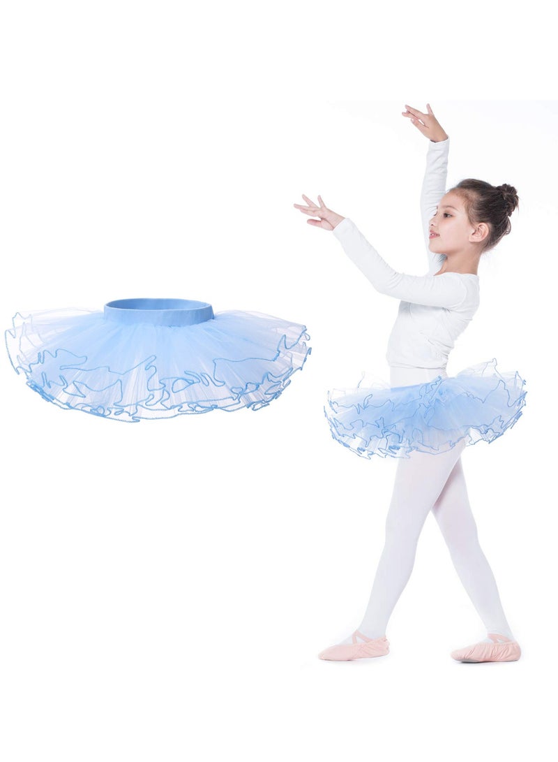 SYOSI Girls Tutu Skirts Ballet Dance Skirts for Kids 4 Layers Tulle Dress Up for Toddler Girls Fluffy Ballet Dress Up for Toddler Kids Children for Party 140cm (Height 130-140cm)  - Image 1