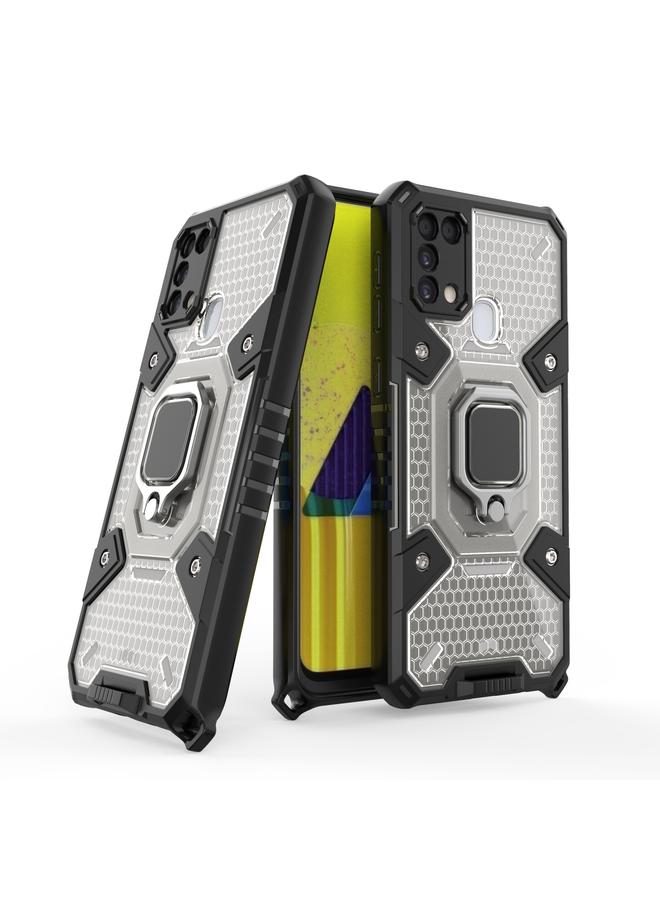 S-TOP Case For Samsung Galaxy M31 Space PC+TPU Ring Holder Protective Case - Image 2