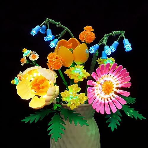 flashebrick LED Light Kit for Lego 10347 Petite Sunny Bouquet Lighting Compatible with Lego The Botanical Petite Sunny Bouquet Home Decor Creative Building Gift for Adults Not Include Lego Set - Image 1