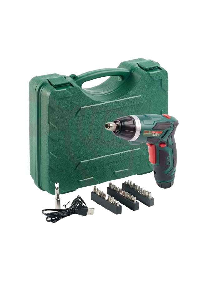 DWT 3.6V Electric Screwdriver Kit with USB Charging, 30 Replacement Bits, L-Shape/Line-Shape Convertible Design, Built-in Flashlight, Speed Control, Protective Bag – Non-Slip Grip - Image 5