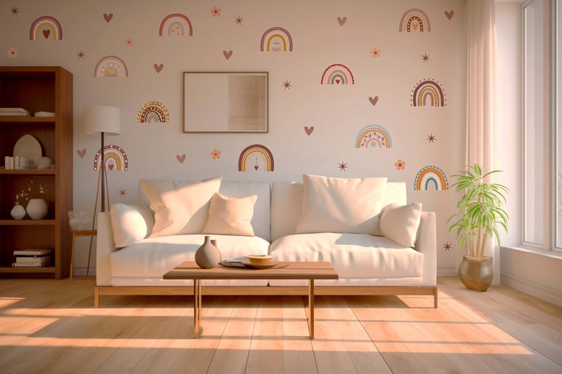 SpecialYou.in Special You Rainbow Theme Wall Stickers | Wall Decor | Rainbow Wall Sticker Wallpaper | Room Decoration Items for Bedroom | Cute Sticker for Wall Decor Items | Boho Home Decors - Image 4