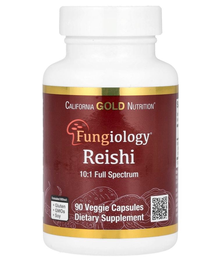 Reishi (Ganoderma lucidum) Full Spectrum Certified Organic 90 Veggie Capsules (600 mg Per Veggie Capsule)