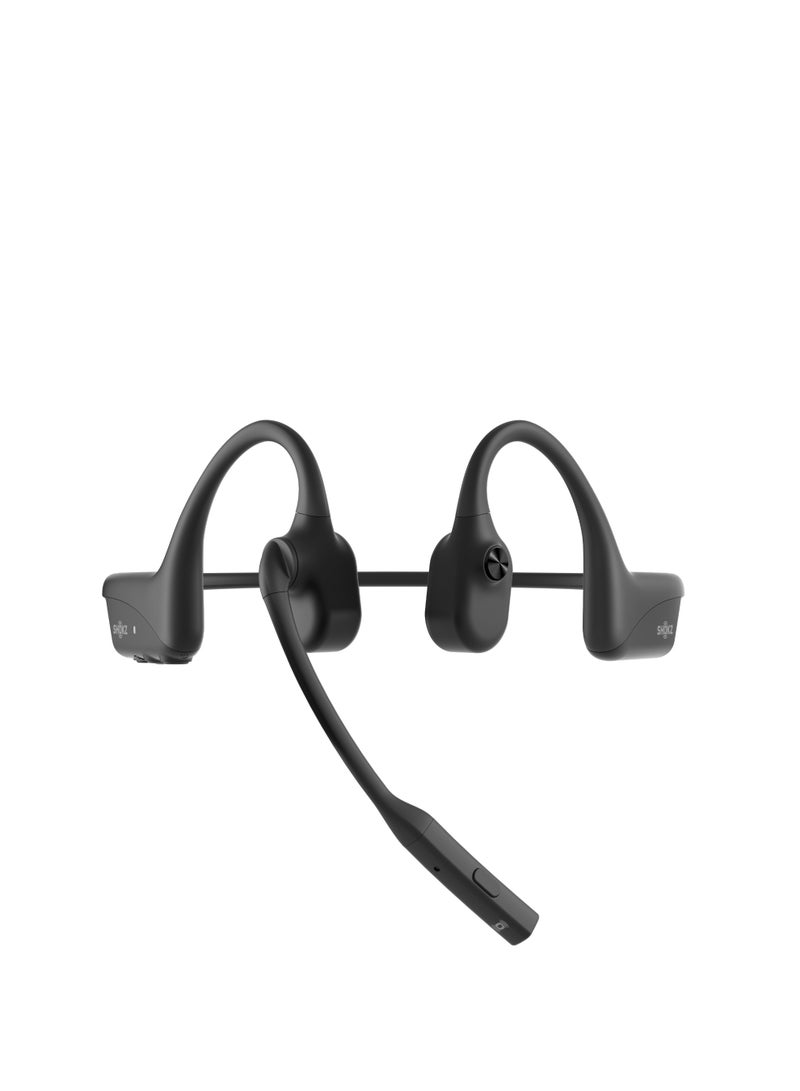 شوكز سماعة رأس بتقنية توصيل العظام OpenComm2 UC 2025 مع محول USB-C، سماعة بلوتوث مفتوحة الأذن مع ميكروفون لإلغاء الضوضاء، سماعة لاسلكية للعمل، المكالمات، الاجتماعات، القيادة، 16 ساعة من وقت التحدث - Image 5