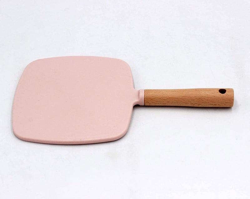 Trifecta Single-Sided Portable Travel Handheld Vanity Mirror with Hanging Hole in Handle Hand Mirror with Comfy Handle for Makeup,Small Cute Wood Hand Mirror(Square, Pink Pack of 1) - Image 5