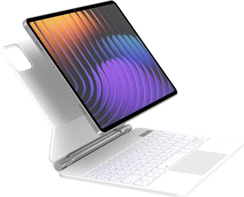 RTSY Magic Style Keyboard case for Xiaomi Mi Pad 8/7/7 Pro (11.2")-2026/2025/2024 with 7-Colors Backlit & Multi Touch Trackpad, Magnetic Floating Cantilever Stand, Bluetooth Keyboard Cover - Image 1