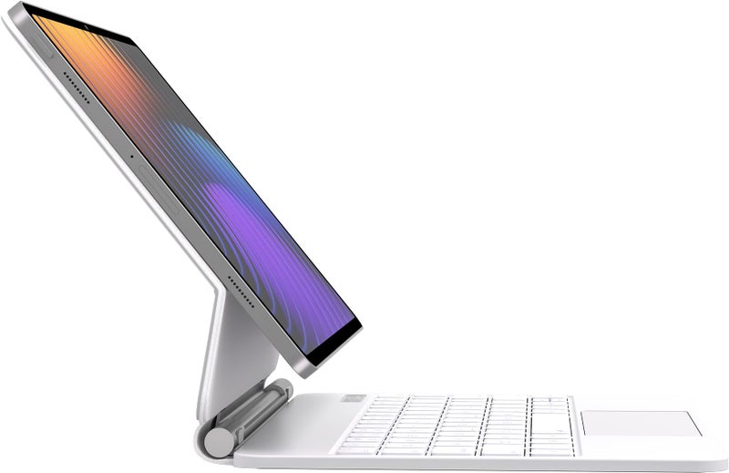 RTSY Magic Style Keyboard case for Xiaomi Mi Pad 8/7/7 Pro (11.2")-2026/2025/2024 with 7-Colors Backlit & Multi Touch Trackpad, Magnetic Floating Cantilever Stand, Bluetooth Keyboard Cover - Image 5