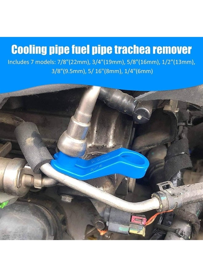 Beauenty Fuel Line Disconnect Removal Tool Set, 1/4 5/16 3/8 1/2 5/8 3/4 7/8 Inch Master Quick Disconnect Tool Kit for Automotive?AC Fuel Line and Transmission Oil Cooler Line - Image 4