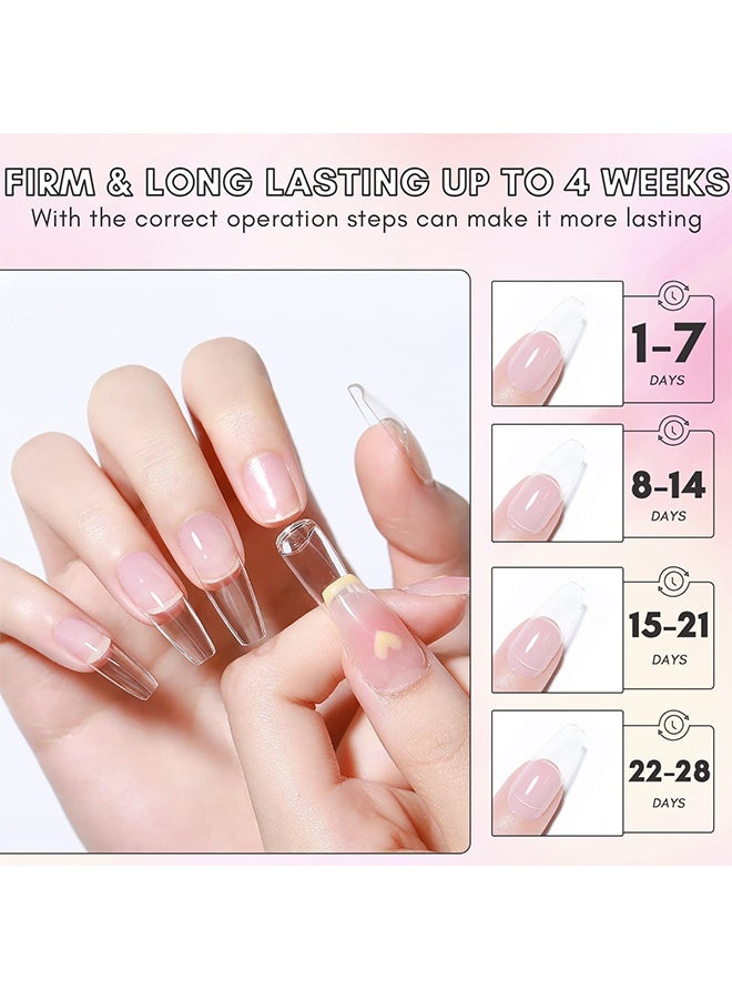 EELHOE Solid Nail Glue Gel 10g, For Press on Nails, Acrylic Fake Nails 3D Pvc Candy Soft Polish, For Nail Strengthening DIY Nail Art Home Salon Use - Image 5