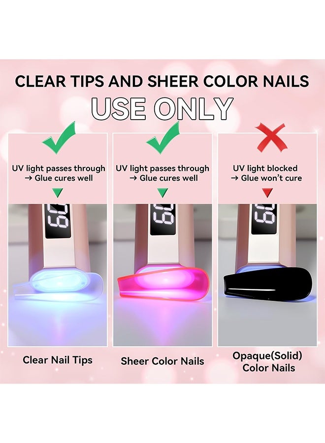 EELHOE Solid Nail Glue Gel 10g, For Press on Nails, Acrylic Fake Nails 3D Pvc Candy Soft Polish, For Nail Strengthening DIY Nail Art Home Salon Use - Image 4