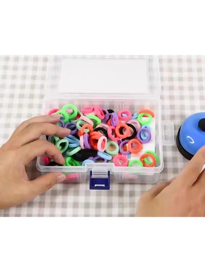 ShebSheb Montessori Finger Elastic Anxiety Ring Set,Fidget Rings for Kids Educational Finger Ring Toys Set Colorful Lightweight Plastic and Paper Sensory Game for Hand-Eye Coordination and Family Interaction - Image 5