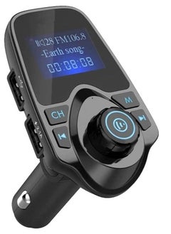 NTECH FM Transmitter T11 Wireless Bluetooth Handsfree Car Kit MP3 Player Wireless Bluetooth Adapter WIth Dual USB Port