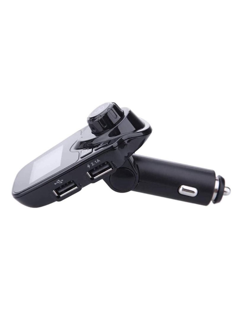 Ntech - NTECH FM Transmitter T11 Wireless Bluetooth Handsfree Car Kit MP3 Player Wireless Bluetooth Adapter WIth Dual USB Port - Image 1