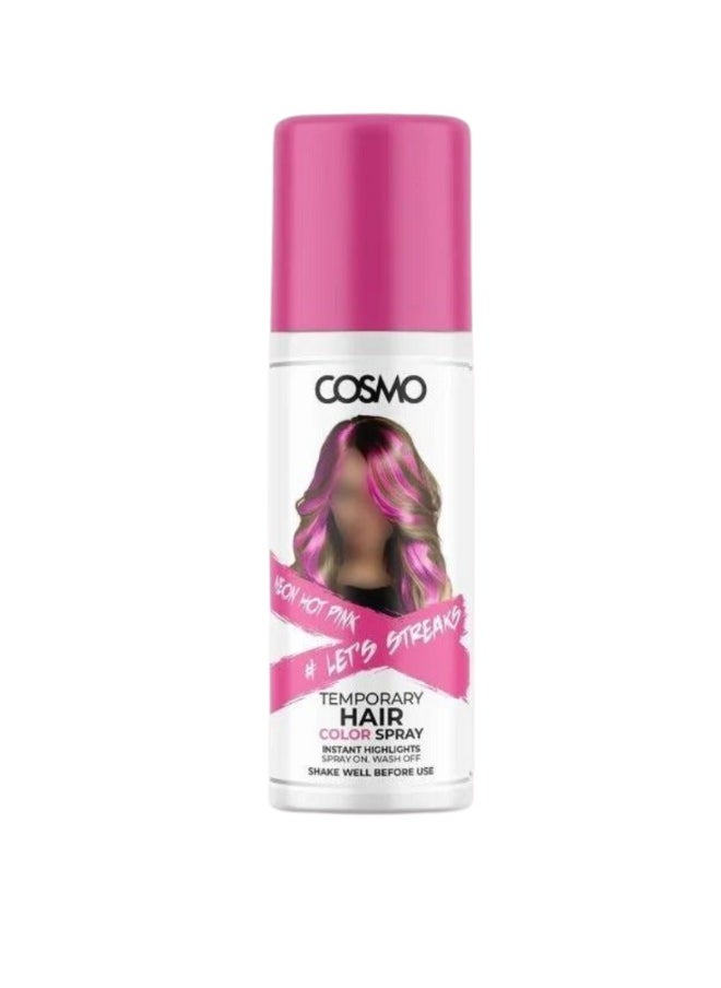 COSMO Cosmo hair color spray pink 100 ml, suitable for all hair types 