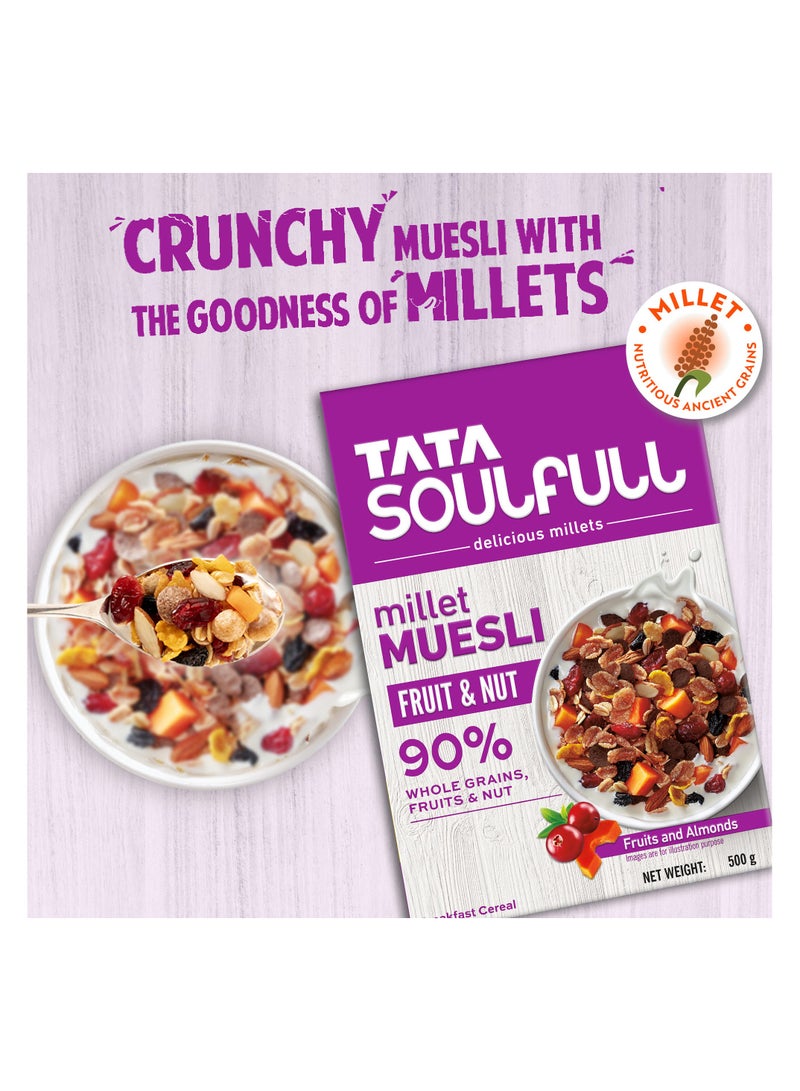 TATA SOULFULL موسلي الدخن بالفواكه والمكسرات والفواكه واللوز لوجبة الإفطار - Image 3