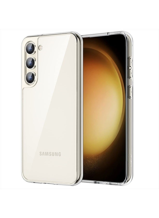 Jetech Case for Samsung Galaxy S23 5G 6.1-Inch, Non-Yellowing Shockproof Bumper Protective Phone Cover, Anti-Scratch Hard PC Back (Clear) - Image 1