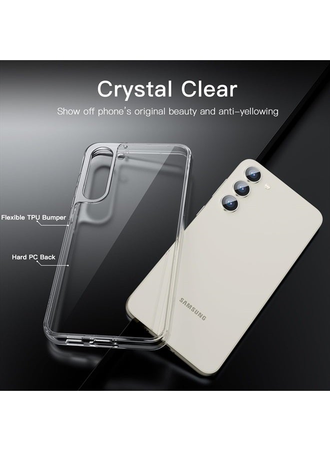 Jetech Case for Samsung Galaxy S23 5G 6.1-Inch, Non-Yellowing Shockproof Bumper Protective Phone Cover, Anti-Scratch Hard PC Back (Clear) - Image 3