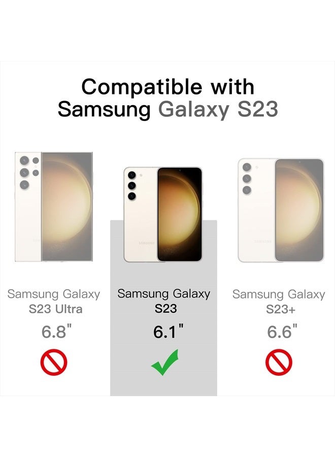 Jetech Case for Samsung Galaxy S23 5G 6.1-Inch, Non-Yellowing Shockproof Bumper Protective Phone Cover, Anti-Scratch Hard PC Back (Clear) - Image 2