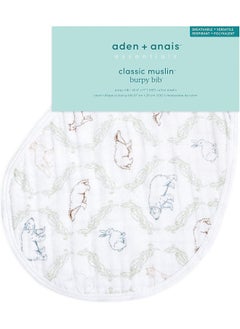 aden + anais aden + anais Essentials Baby Burpy Baby Bib, 100% Cotton Muslin, 22.5” X 11”, Single  - Image 2