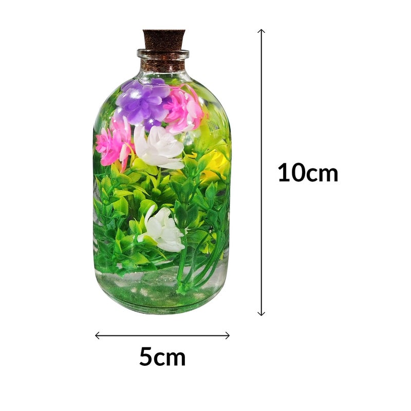 Gachwala Elegant Artificial Flower Arrangement in Clear Glass Vase Sophisticated Home Dcor Perfect for Kitchen Garden Table Desk or Interior Decoration LowMaintenance Timeless Beauty - Image 3