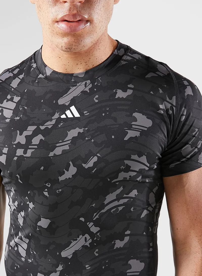 Adidas Techfit Aop T-Shirt