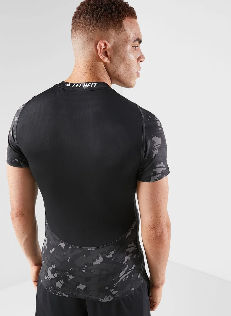 Adidas Techfit Aop T-Shirt