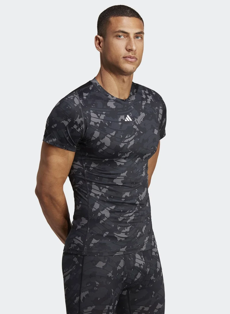Adidas Techfit Aop T-Shirt