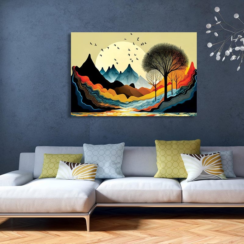Kotart Canvas Painting Modern Art Wall Decor Framed Paintings for Bedroom Room Living Room Big Size Wall Painting with Frame Painting for Wall Decoration 24 x 36 inch Framed Art Deco 7 - Image 5