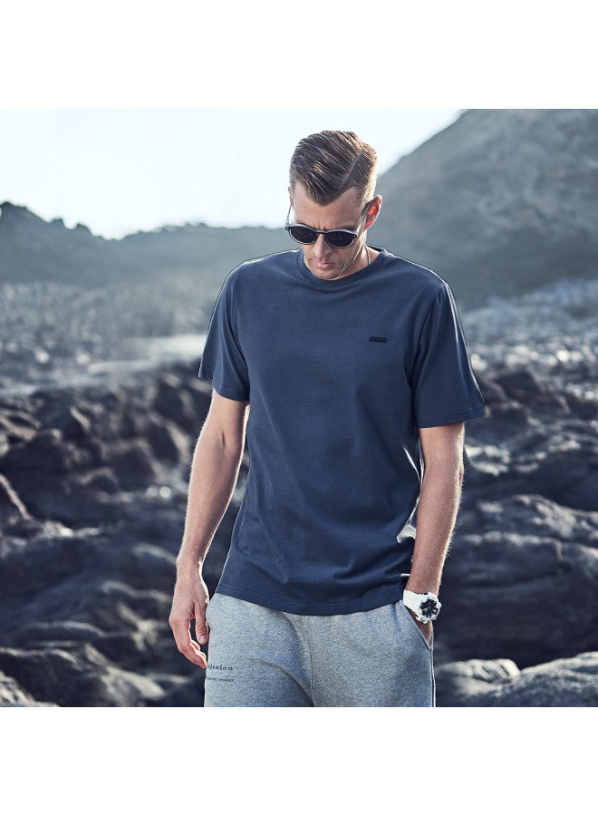 Cotton】men's Short Sleeve T-shirt 2025 Summer Printed Casual Tee - Image 5