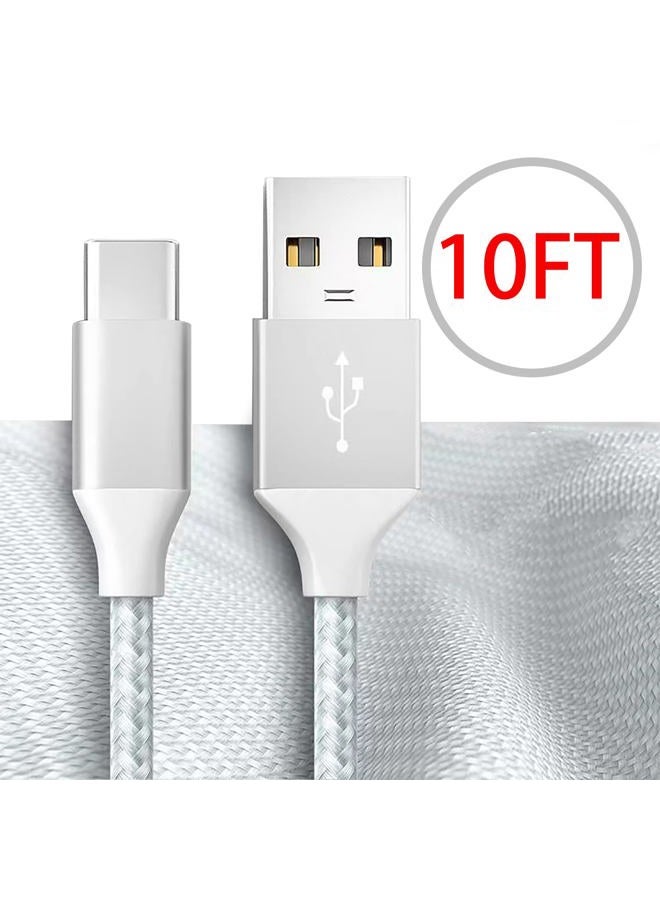 KUEVKA كابل شاحن سريع USB إلى Type C بطول 10 أقدام لجهاز iPad Pro مقاس 12.9 بوصة (الجيل 3 و 4 و 5)، iPad Pro مقاس 11 بوصة (الجيل 1 و 2 و 3)، كابل شحن iPad Mini 6 الجديد و iPad Air الجيل 4 - Image 2