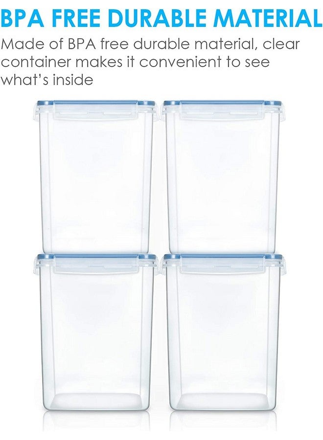 ENTITY Airtight Plastic storage container, BPA Free Food kitchen storage Large containers set (Transparent) - 2900ml (Pack of 4) - Image 3