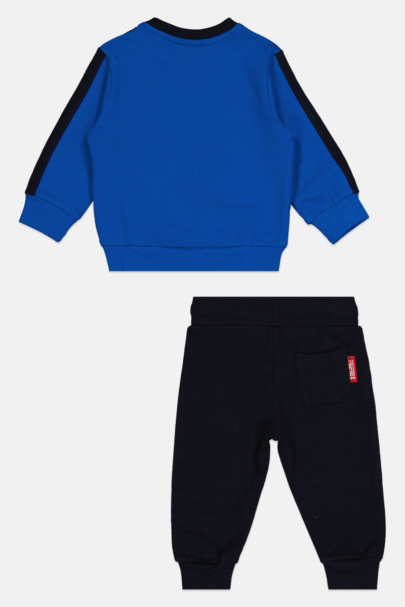 Guru 99 Toddlers Boy 2 Pieces Brand Logo Tracksuit, Multicolor - Image 3