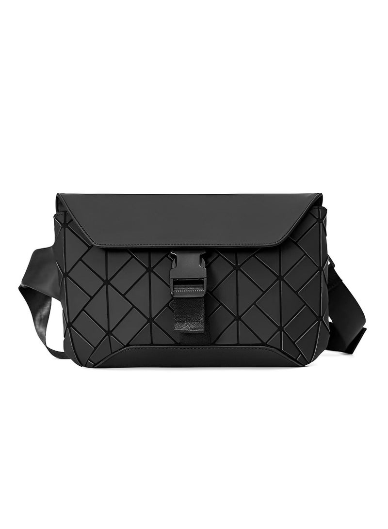 MIXDE High-Quality Diamond-shaped Small Crossbody Bag for Men and Women, Fashionable Street-style Shoulder Bag, Couple Backpack - Image 1