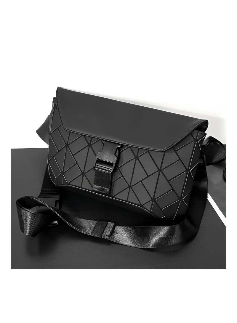 MIXDE High-Quality Diamond-shaped Small Crossbody Bag for Men and Women, Fashionable Street-style Shoulder Bag, Couple Backpack - Image 2