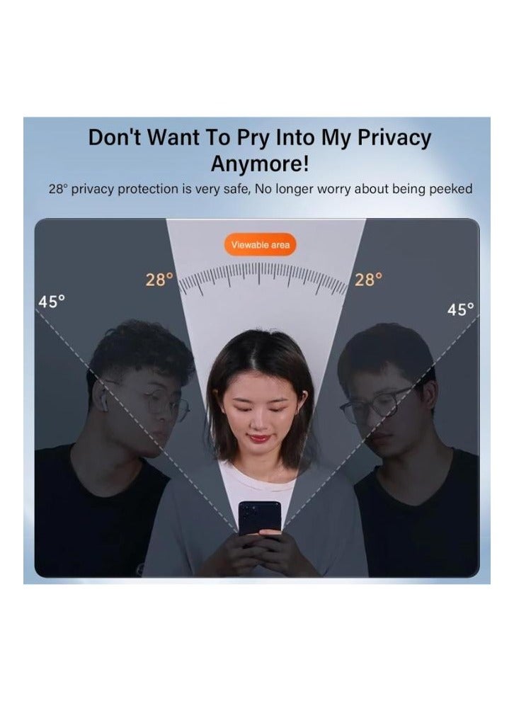 Screen Protector GLASS PRIVACY for iPhone 13 BLACK - Image 3