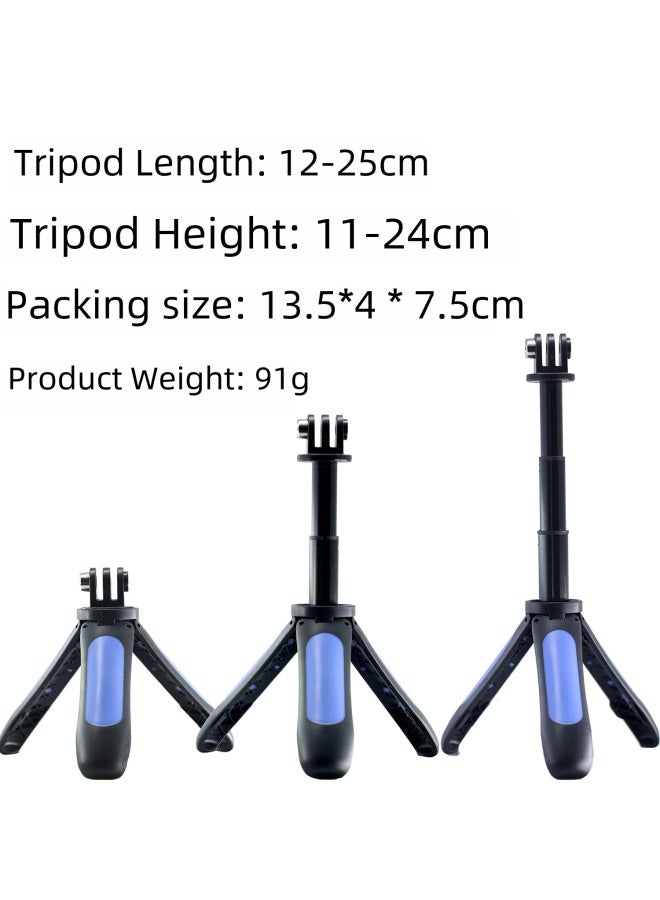 Selfie Stick Tripod Camera Accessories Mini Extension Rod + Tripod For Gopro Camera Sports Dv-Color:gopro Tripod Black - Image 4