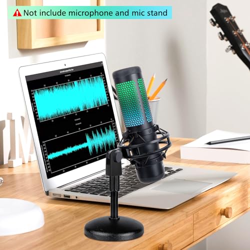 WIBOND Microphone Mount Adapter for HyperX QuadCast, HyperX QuadCast Mount Adapter HyperX QuadCast S Boom Arm Replacement Adapter Accessories with 3/8'' Screw Adapter - Image 5
