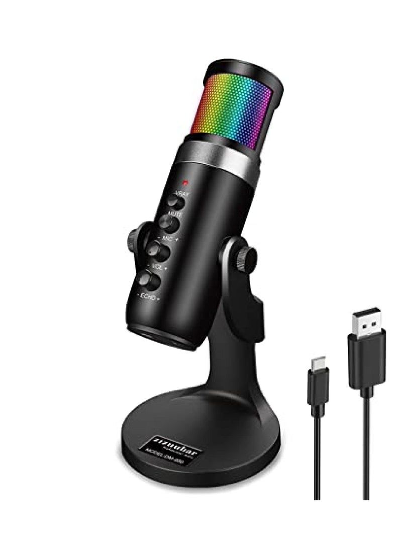 Jmary PW9 Professional Metal Voice Recording Usb Condenser Studio And Podcast Recording Gaming Microphones - Image 1