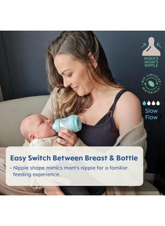 MAM MAM Newborn Essentials "Baby Essentials" Matte Gift Set (9-Piece), Easy Start Anti-Colic Baby Bottles, Baby Pacifiers, Girl  - Image 4