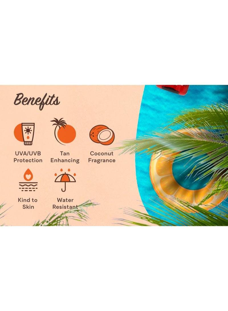 ماليبو Malibu Dry Oil Gel SPF6 with Beta Carotene Low Protection Tanning Oil Water Resistant 200ml - Image 3