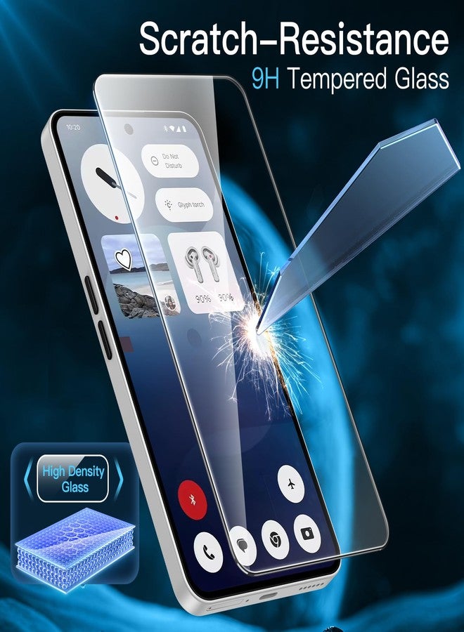 JETech Screen Protector for Nothing Phone 3a / 3a Pro, Tempered Glass Film with Easy Installation Tool, Case-Friendly, HD Clear, 3-Pack - Image 5