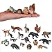 JOKFEICE Small Animal Figures for Kids 16PCS Realistic Forest Animals Baby Figurines Woodland Creatures Figurines Educational Toys for Science Project Cake Party Decor - Image 3