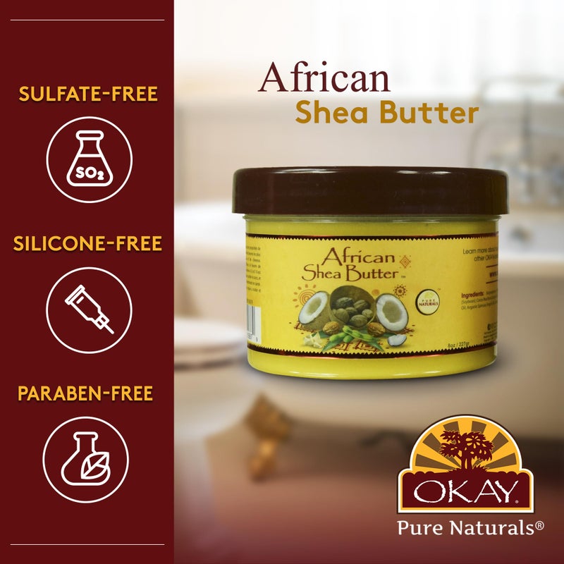 Okay African Body Butter Creamy, Shea, 8 Oz - Image 3