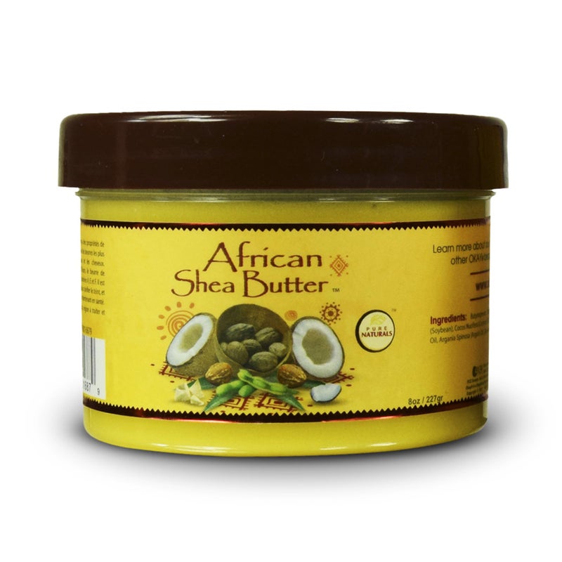 Okay African Body Butter Creamy, Shea, 8 Oz - Image 1