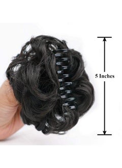 Messy Curly Dish Hair Claw Bun Hairpieces Clip In Claw Hair Natural Looking Wavy Curly Combs Clip In Ponytail Synthetic Hairpiece For Women (Black) - pzsku/Z8C617DAEFE50274CE26AZ/45/_/1690021982/6ae36921-63fb-4234-88da-55ea97e4b85d