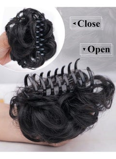 Messy Curly Dish Hair Claw Bun Hairpieces Clip In Claw Hair Natural Looking Wavy Curly Combs Clip In Ponytail Synthetic Hairpiece For Women (Black) - pzsku/Z8C617DAEFE50274CE26AZ/45/_/1690021988/be1aabcd-3985-47cd-b8b5-5e73bafbdf7d