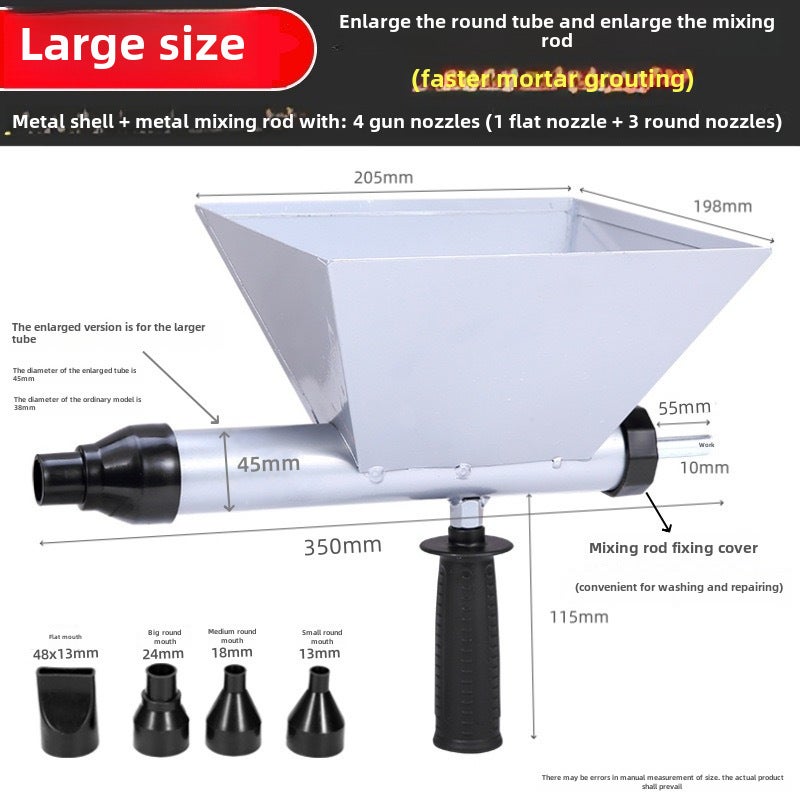 Cement Mortar Filler Gun: Durable Construction - Automatic Injection System, Anti-Theft Feature for Door and Window Filling, Professionals and DIY Enthusiasts - Image 1